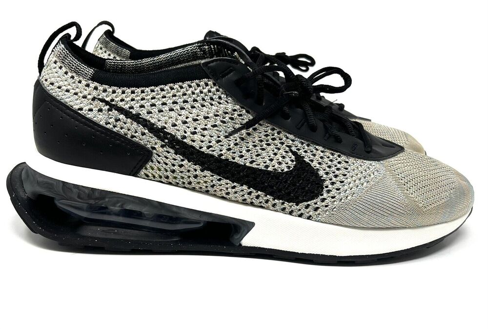 Nike Air Max Flyknit Racer FD2285 200 Womens Sz 11.5 Sesame Black Ocean Pink